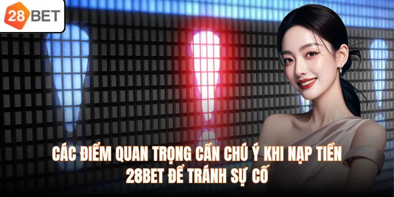 Các điểm quan trọng cần chú ý khi nạp tiền 28BET để tránh sự cố