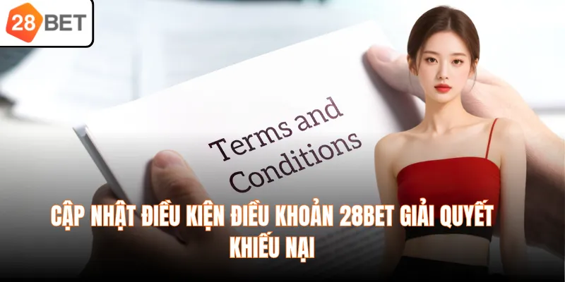 Cập nhật điều kiện điều khoản 28BET giải quyết khiếu nại