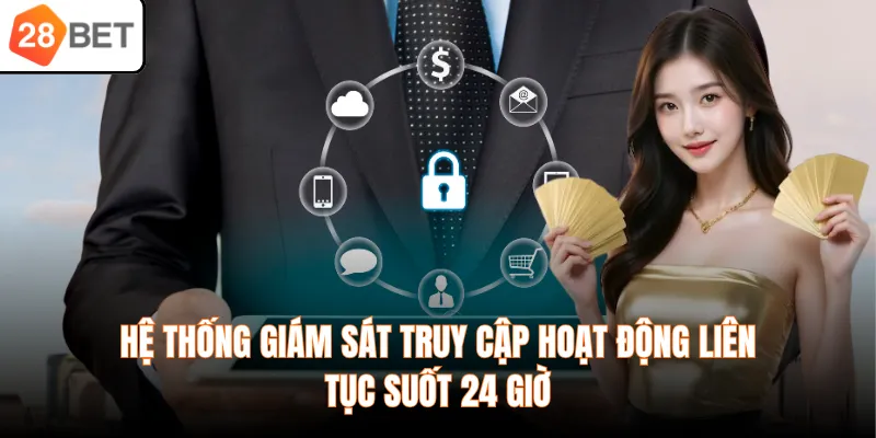 Hệ thống giám sát truy cập hoạt động liên tục suốt 24 giờ