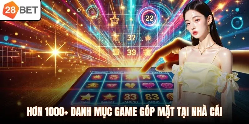 Hơn 1000+ danh mục game góp mặt tại nhà cái