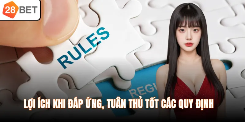 Lợi ích khi đáp ứng, tuân thủ tốt các quy định